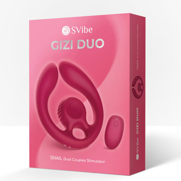 SVibe GIZI Duo Couples Stimulator - Burgundy