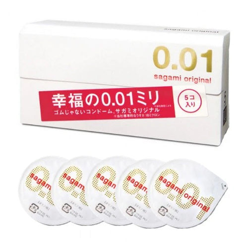 Sagami Original 0.01 PU Condom - 5 Pack