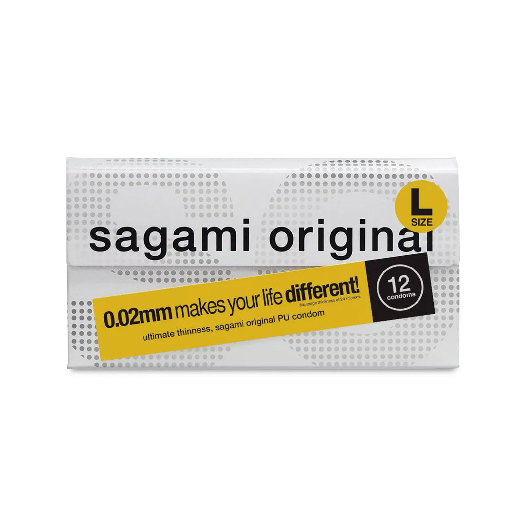 Sagami Original 0.02 PU Large Condom - 12 Pack