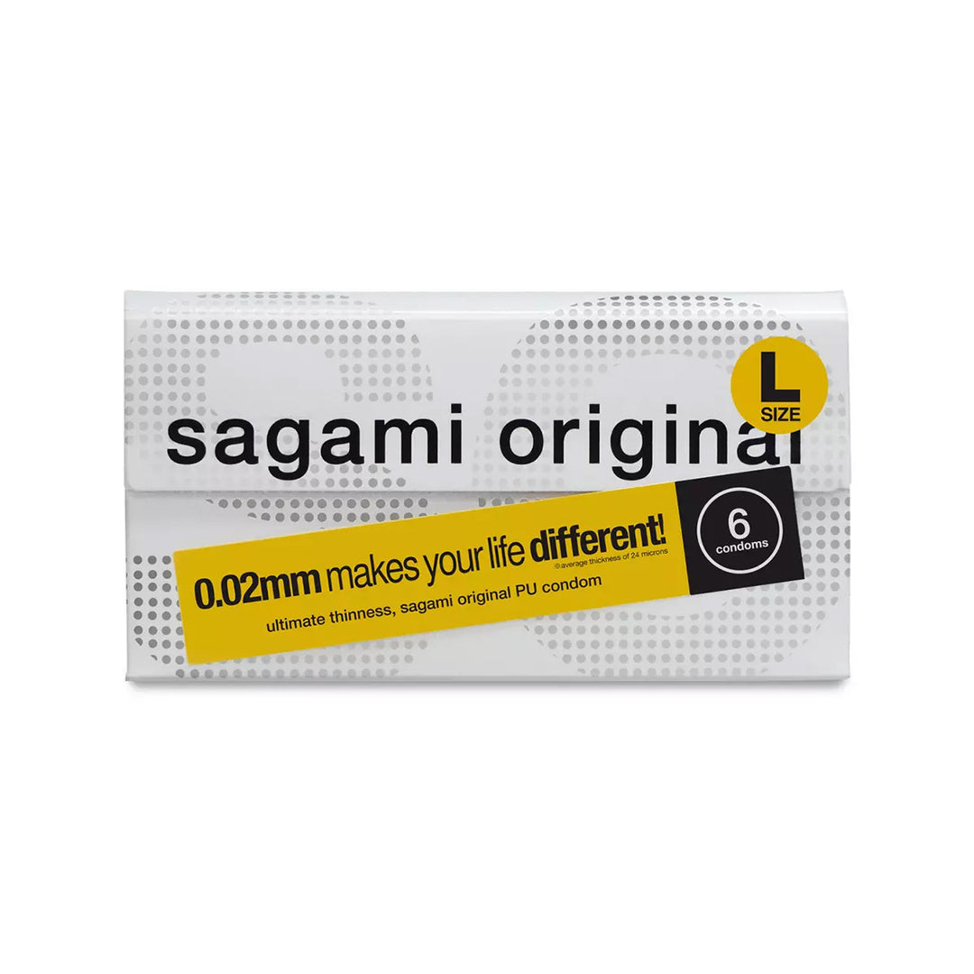 Sagami Original 0.02 PU Large Condom - 6 Pack