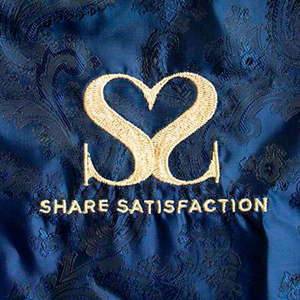 Share Satisfaction Bound Luxury Toy Storage Bag - Midnight Blue