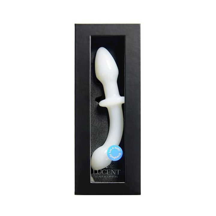 Share Satisfaction Lucent Pearl Double Ended Glass Massager