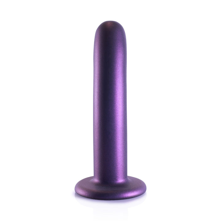 Shots Ouch! Liquid Silicone G-Spot 6 Inch Dildo - Metallic Purple