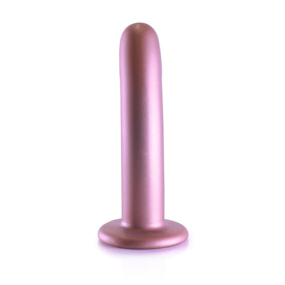 Shots Ouch! Liquid Silicone G-Spot 6 Inch Dildo - Rose Gold