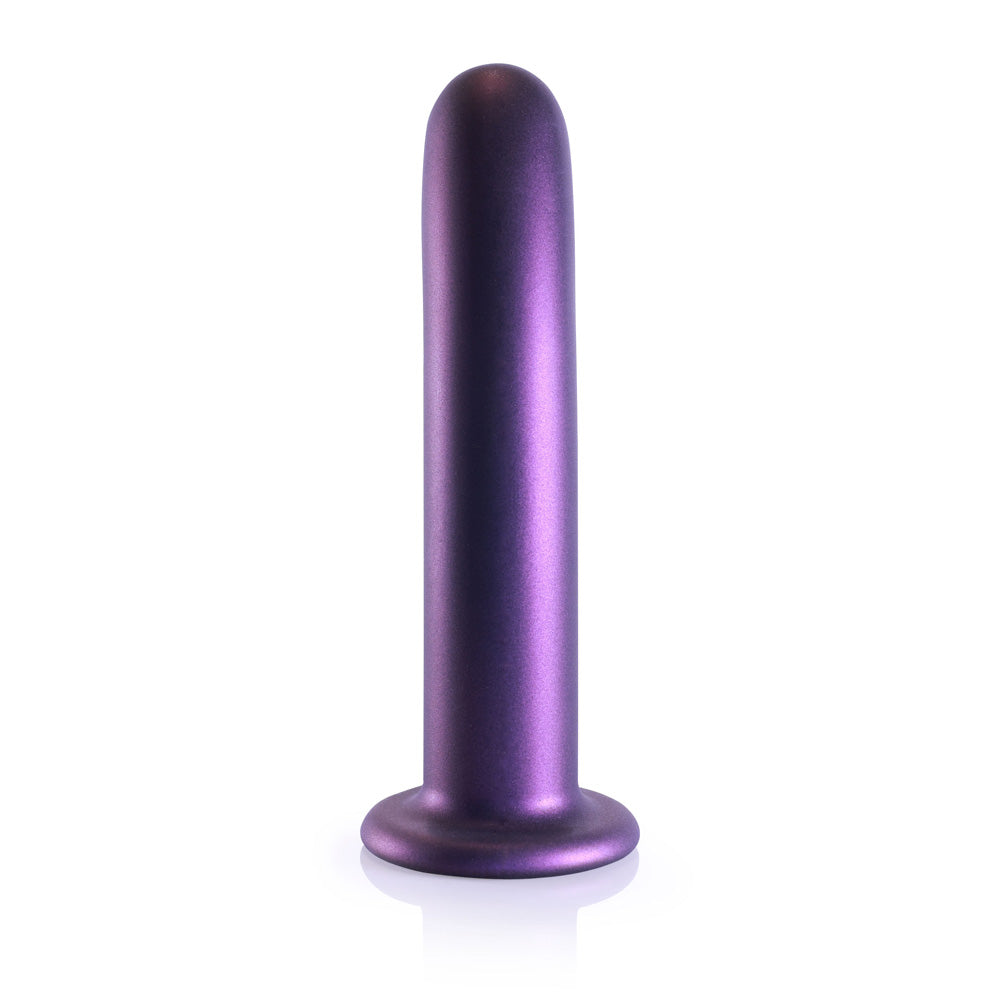 Shots Ouch! Liquid Silicone G-Spot 7 Inch Dildo - Metallic Purple