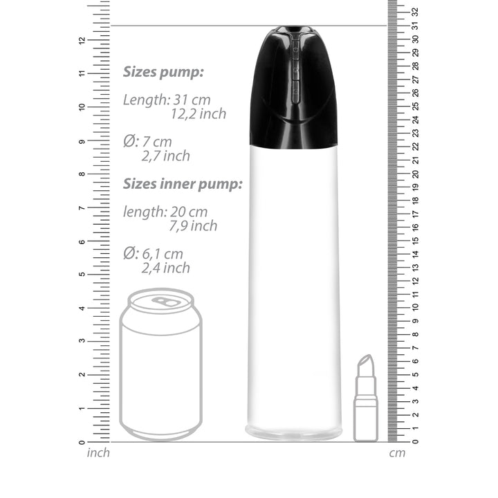 Shots Pumped Smart Rechargeable Cyber Pump With Masturbation Sleeve