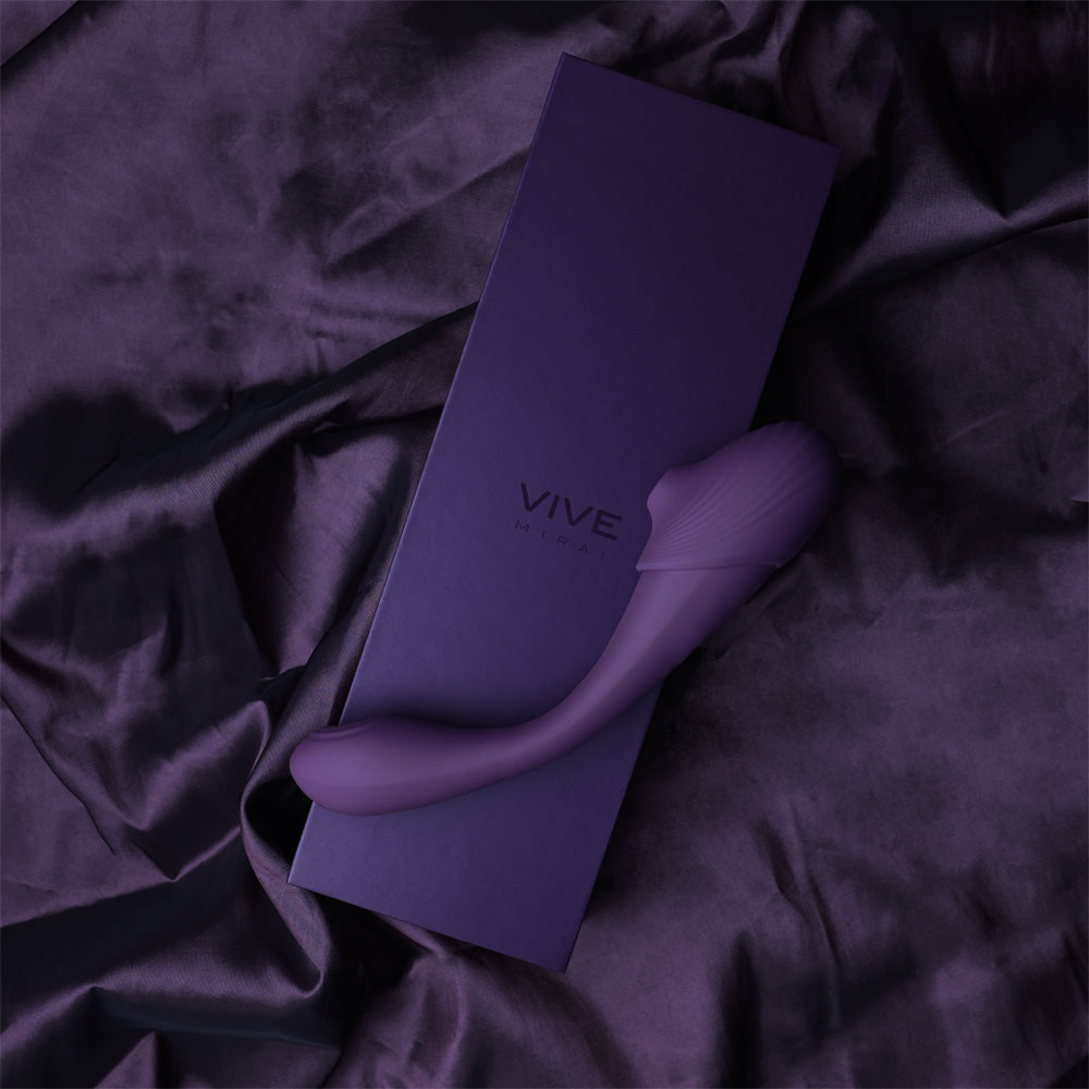 Shots Vive Mirai Double Pulse Wave Vibrator - Purple