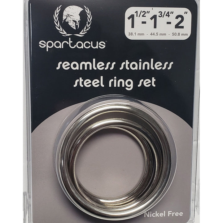 Spartacus Seamless Stainless Steel Ring Set