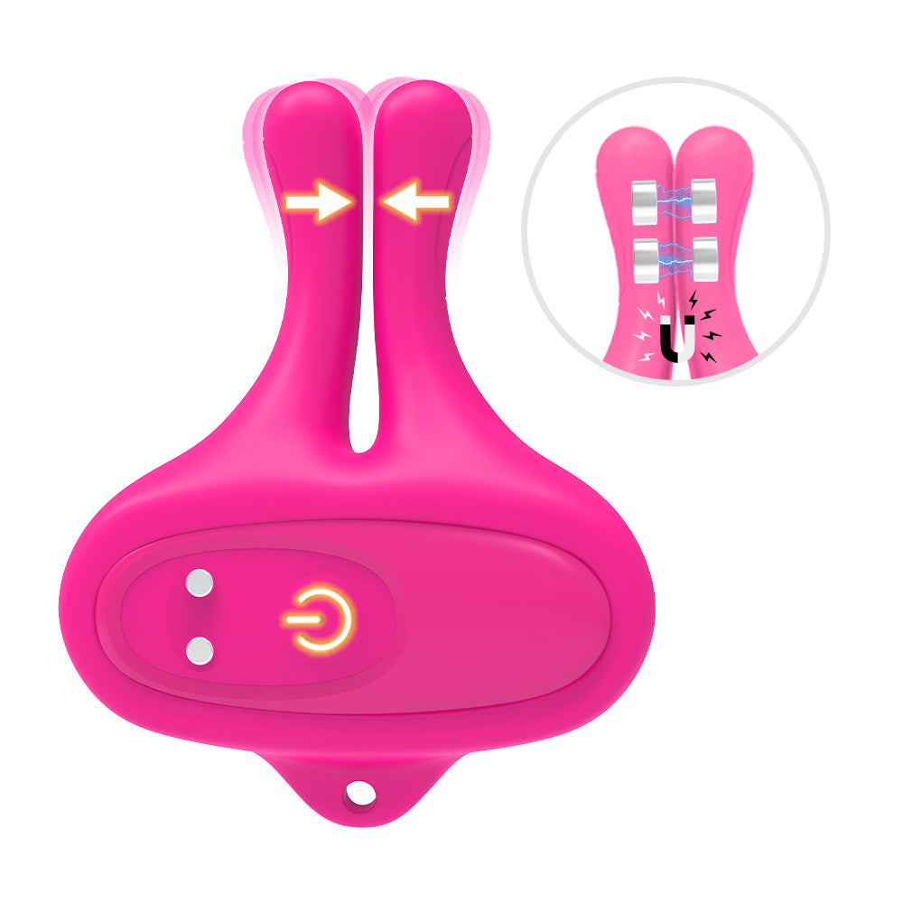 Spicy Bunny Bliss Vibrating Nipple Clamps