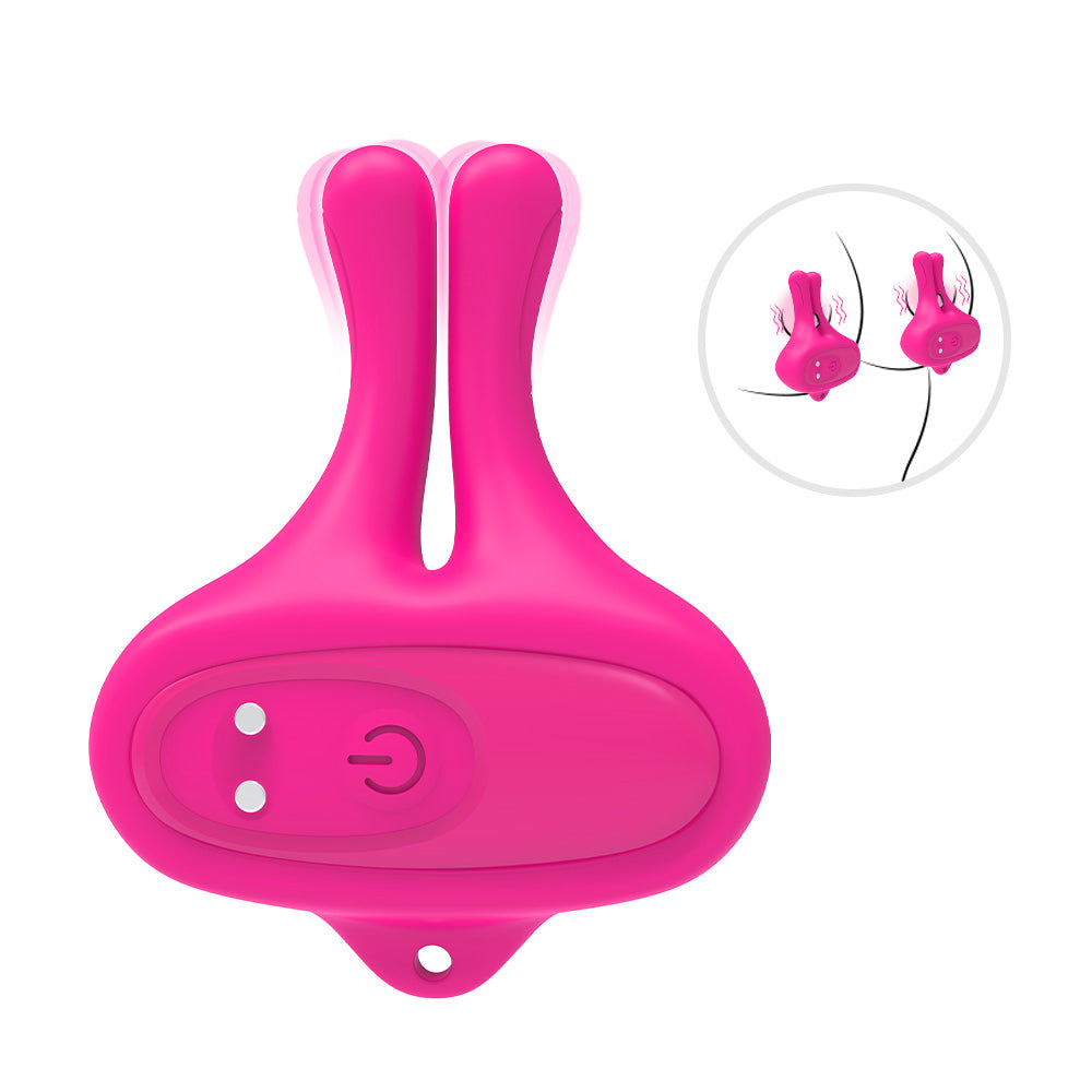 Spicy Bunny Bliss Vibrating Nipple Clamps