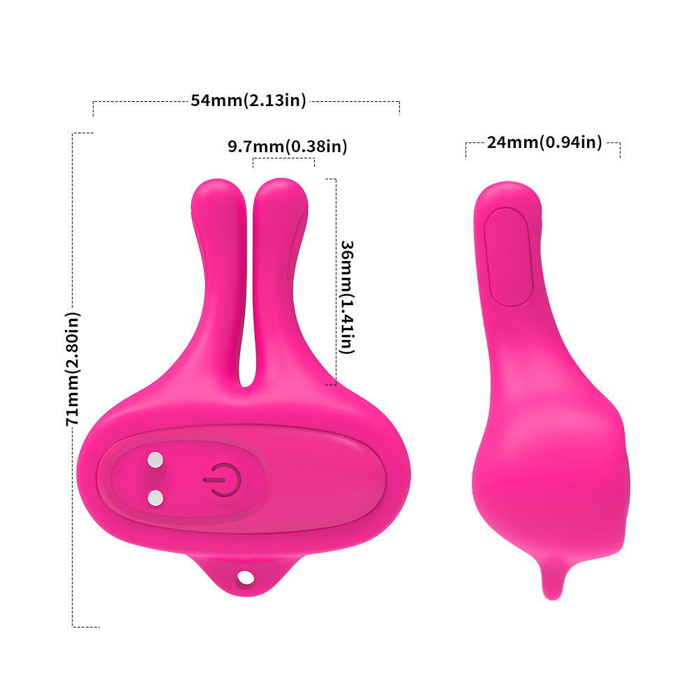Spicy Bunny Bliss Vibrating Nipple Clamps