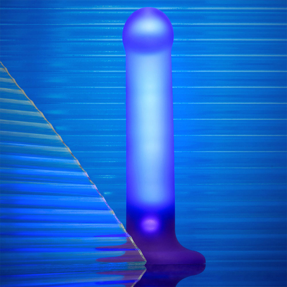 Strap On Me Glow LED Dildo Medium -  Purple