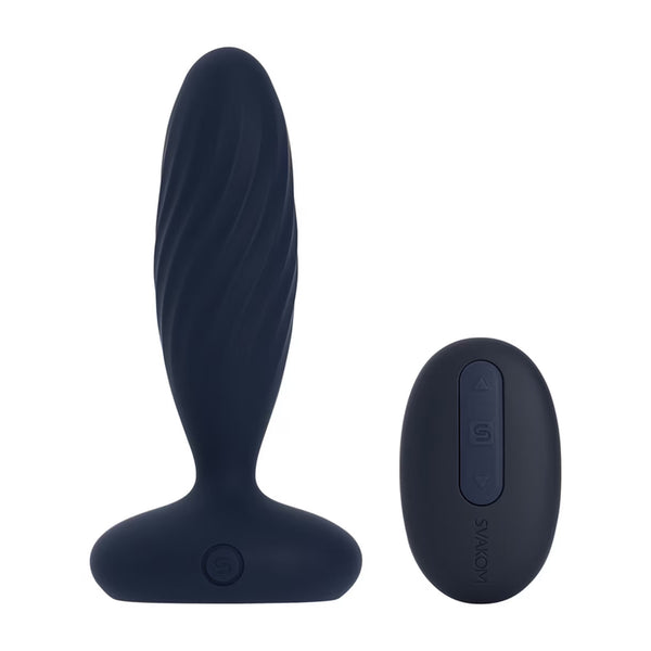 Svakom Jordan Thrusting Anal Plug | Blue | App Control  Pleasure Chest