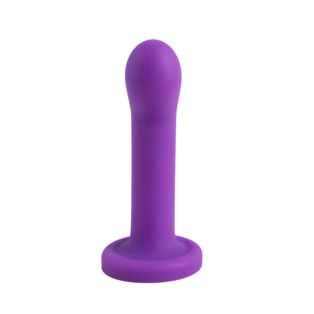 Topped The Spot Liquid Silicone Dildo 5.5 Inch - Purple