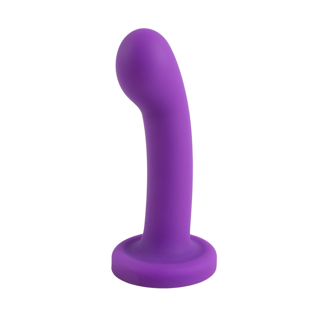 Topped The Spot Liquid Silicone Dildo 5.5 Inch - Purple