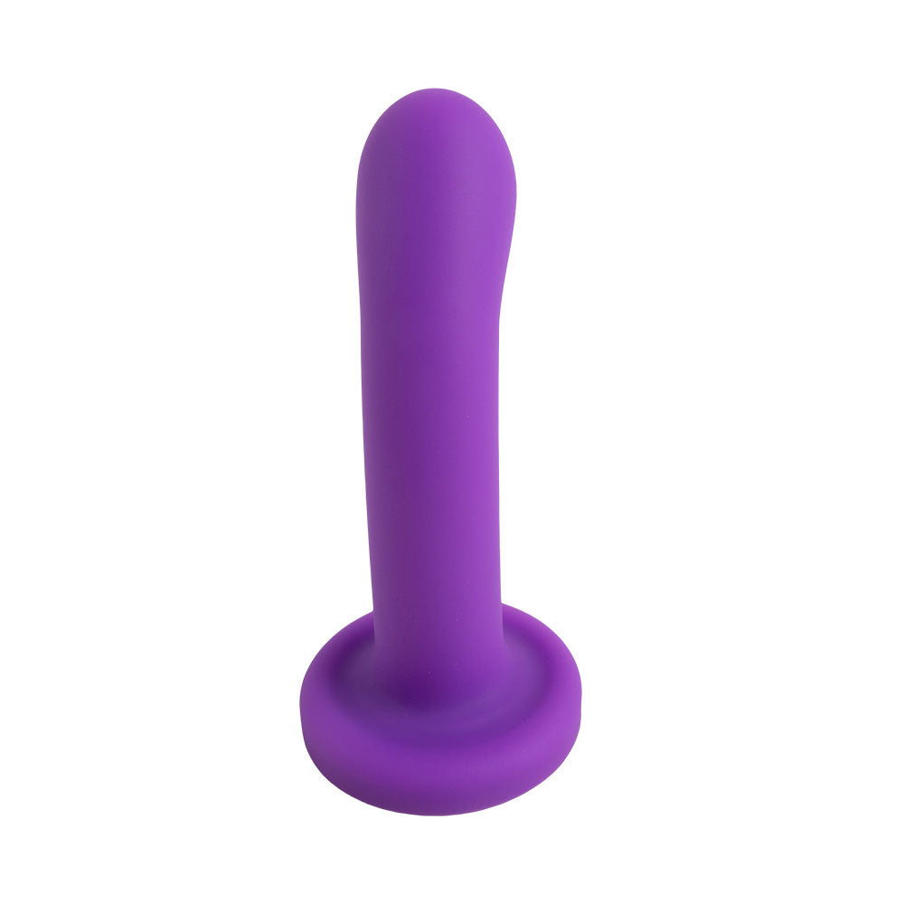Topped The Spot Liquid Silicone Dildo 5.5 Inch - Purple