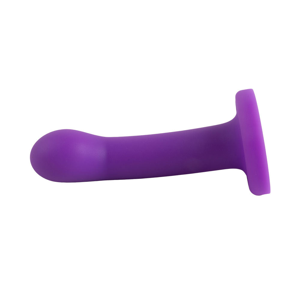 Topped The Spot Liquid Silicone Dildo 5.5 Inch - Purple