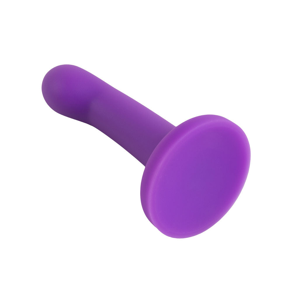 Topped The Spot Liquid Silicone Dildo 5.5 Inch - Purple