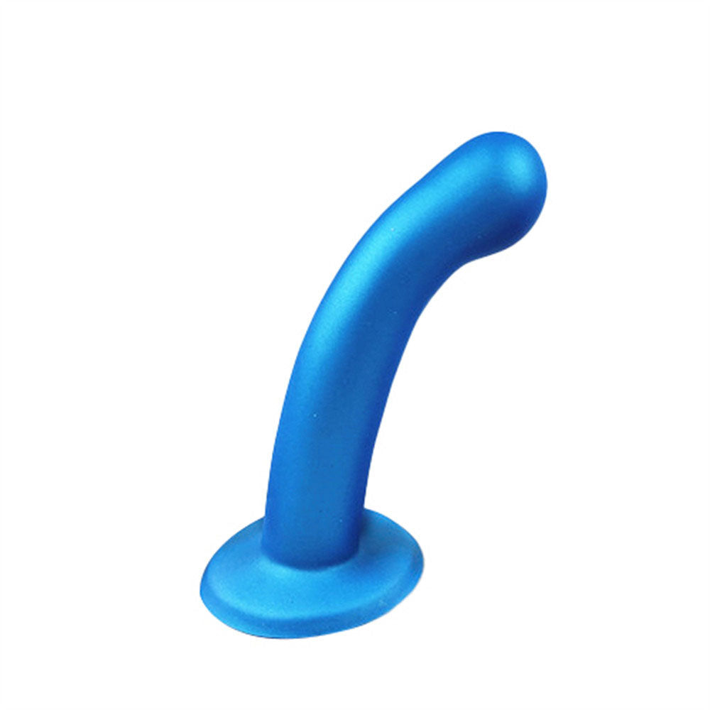 Topped The Spot Liquid Silicone Dildo 7.5 Inch - Blue