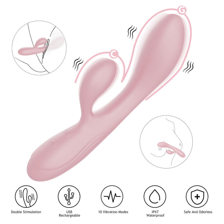 Winyi Havana Rabbit Vibrator - Pink