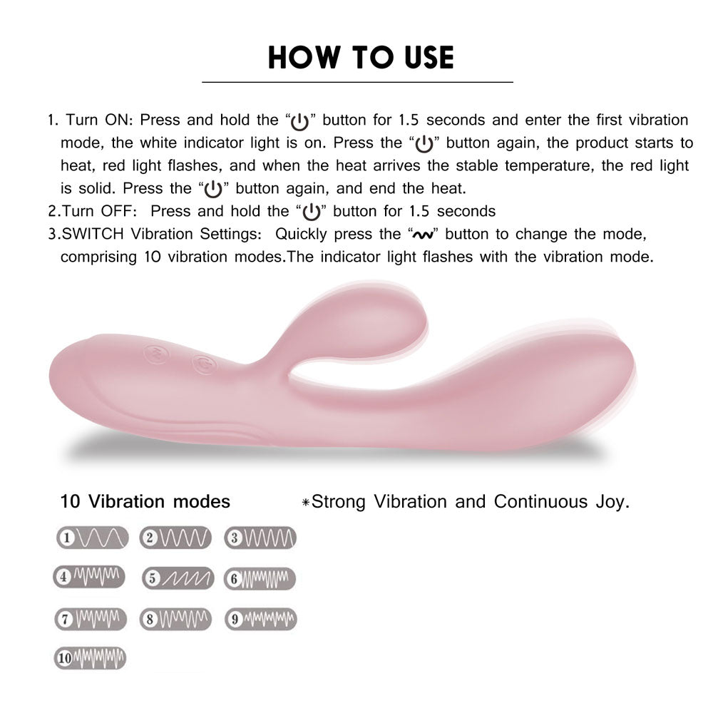Winyi Havana Rabbit Vibrator - Pink