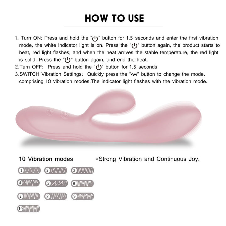 Winyi Havana Rabbit Vibrator - Pink