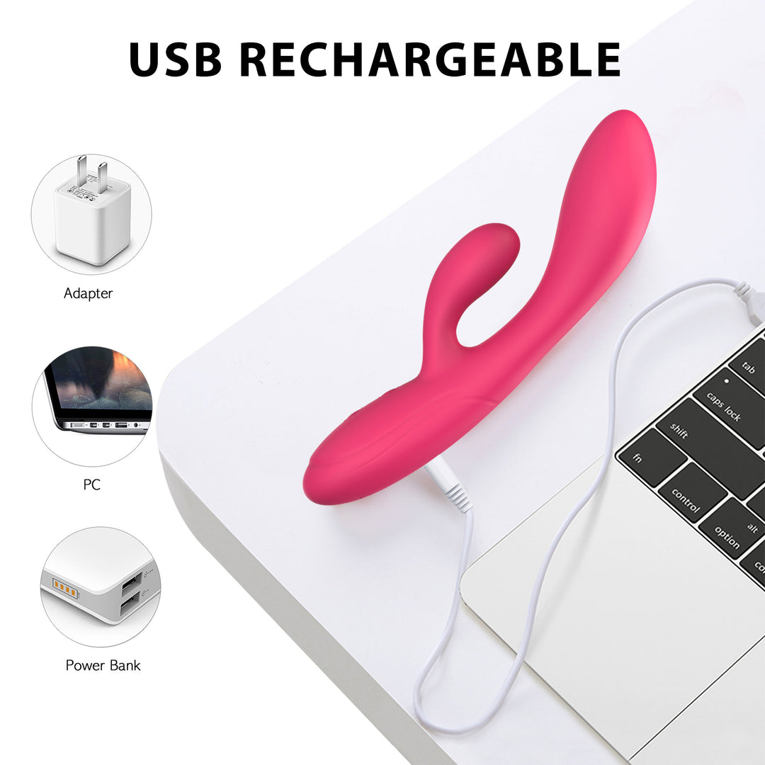 Winyi Havana Rabbit Vibrator - Rose