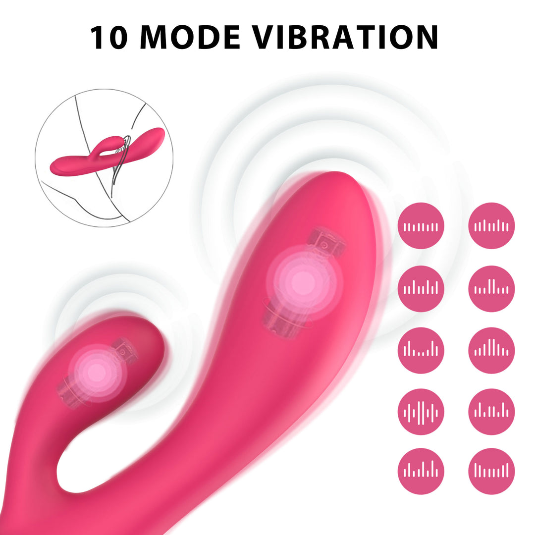 Winyi Havana Rabbit Vibrator - Rose