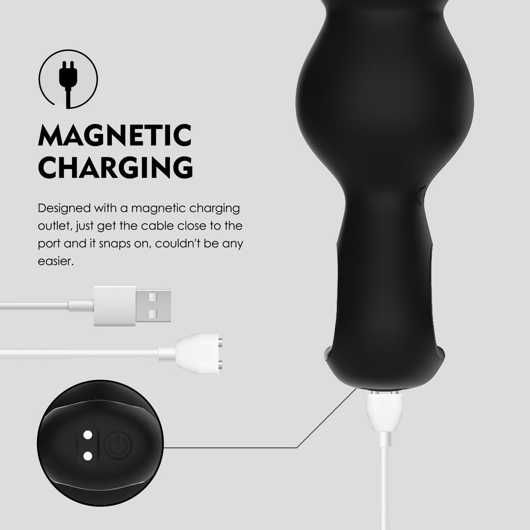 Winyi Henry Remote Control Anal Beads - Black