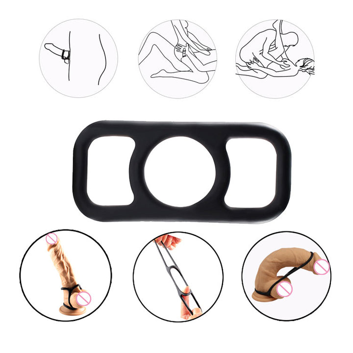 Winyi Liquid Silicone Cock Pump Silicone Erection Enhancer - Black