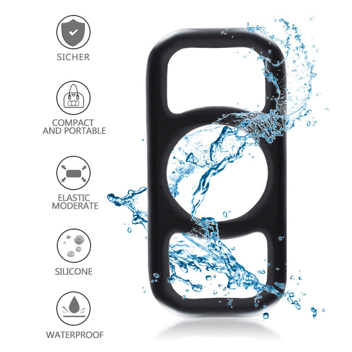 Winyi Liquid Silicone Cock Pump Silicone Erection Enhancer - Black