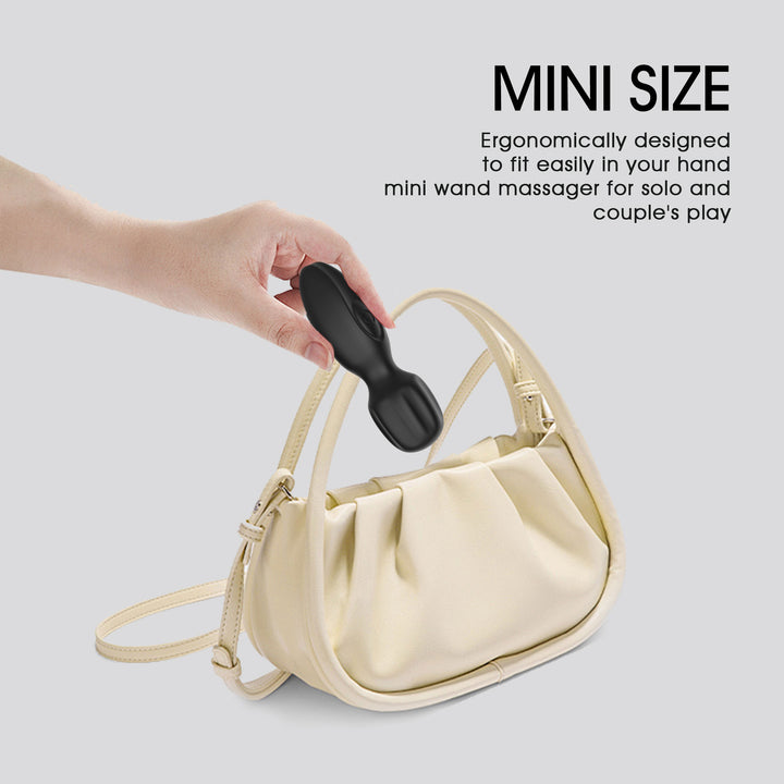 Winyi Luna Small Wand Vibrator - Black