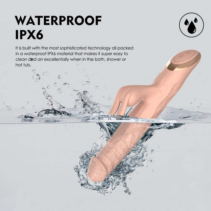 Winyi Terry 2 Thrusting Silicone Dildo - Flesh