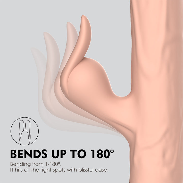 Winyi Terry 2 Thrusting Silicone Dildo - Flesh