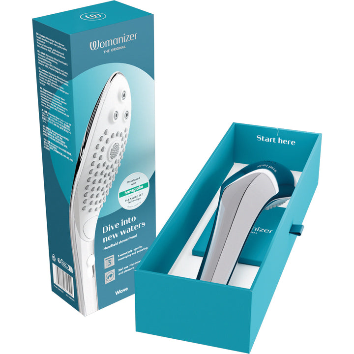 Womanizer Wave 2-in-1 Pleasure Stimulation Shower Head - Chrome