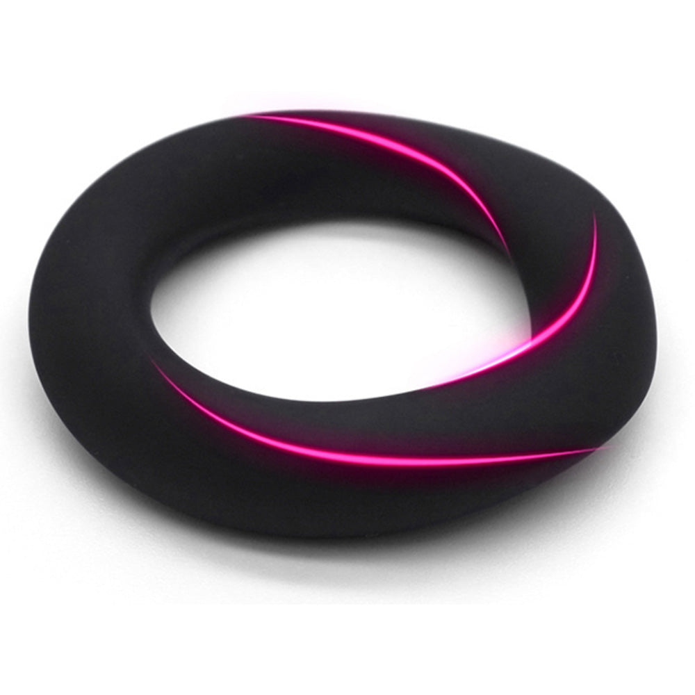 X-Cite Infinity Silicone Cockrings 2 Pack - Black