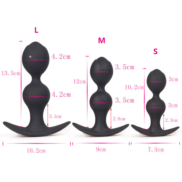 X-Cite Rose Bud Silicone Anal Beads - Large