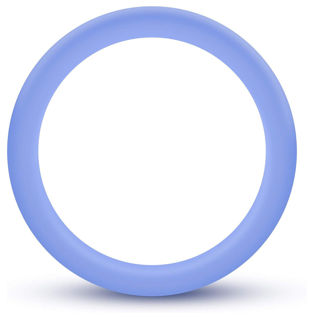 X-Cite Silicone Band Cockring Glow In The Dark - Blue