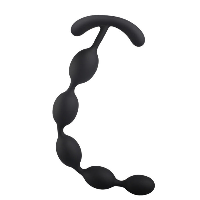 X-Cite X-Tended Pleasure Silicone Anal Beads - Black
