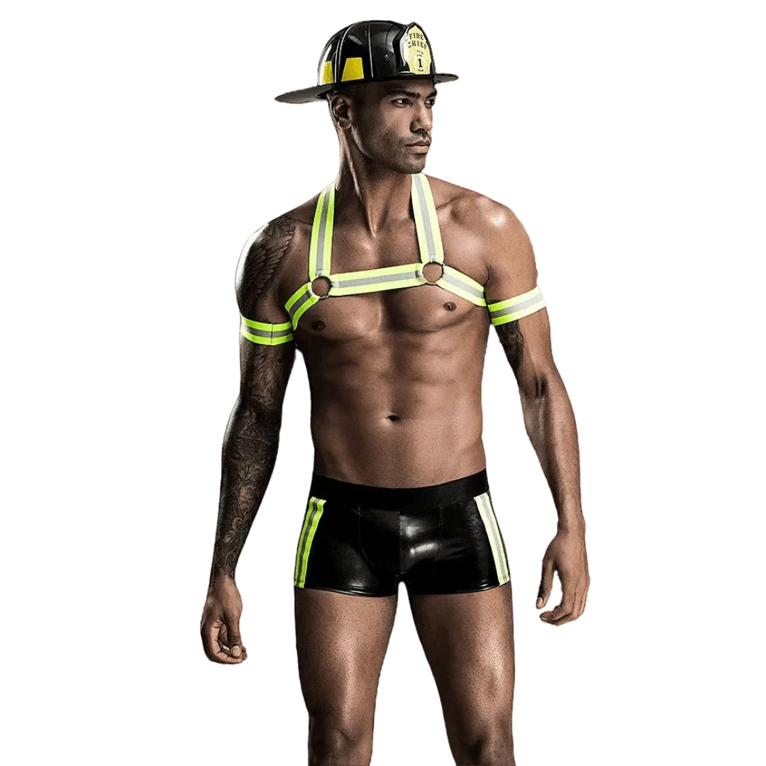 X-Cite Sexy Firefighter Costume With Hat - Yellow
