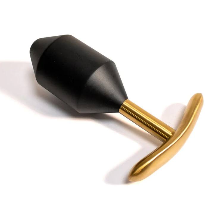 Black Label Metal Butt Diamond Plug Black/Gold