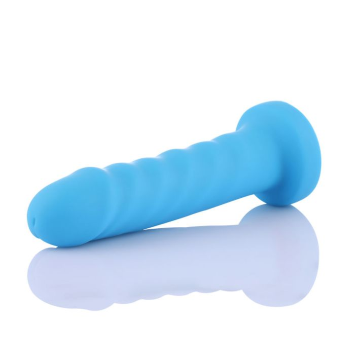HiSmith - 6.7in Silicone Blue Anal Dildo
