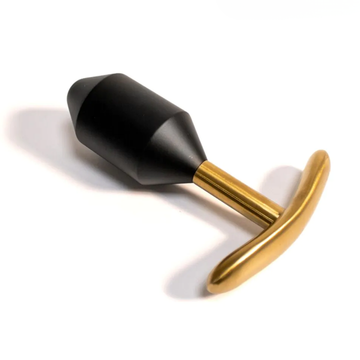 Black Label Metal Butt Diamond Plug Black/Gold