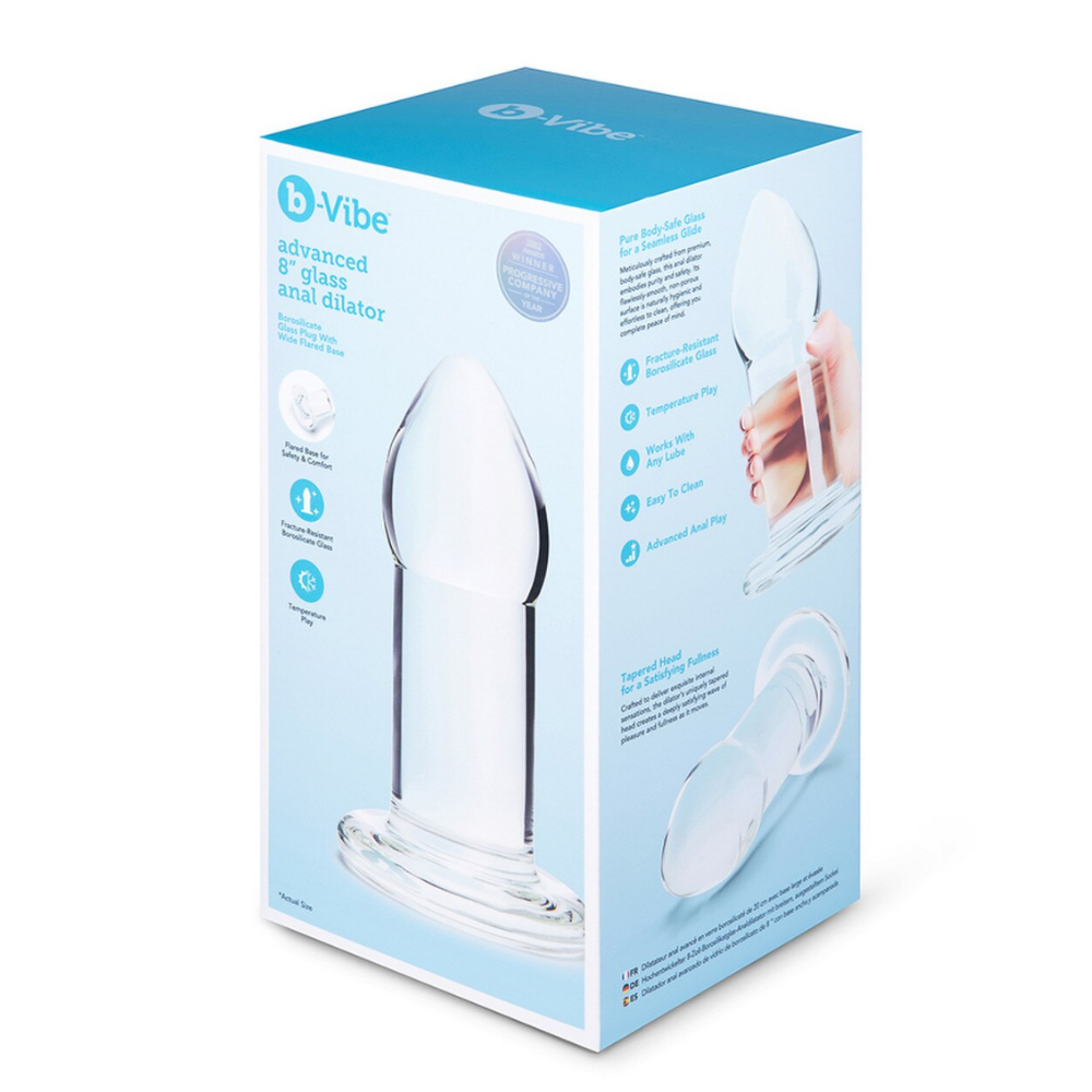 b-Vibe Advanced 8 Inch  Glass Dilator