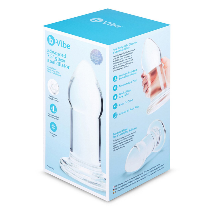 b-Vibe Advanced 7.5 Inch Glass Dilator