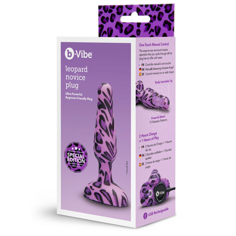 b-Vibe Novice Plug - Leopard