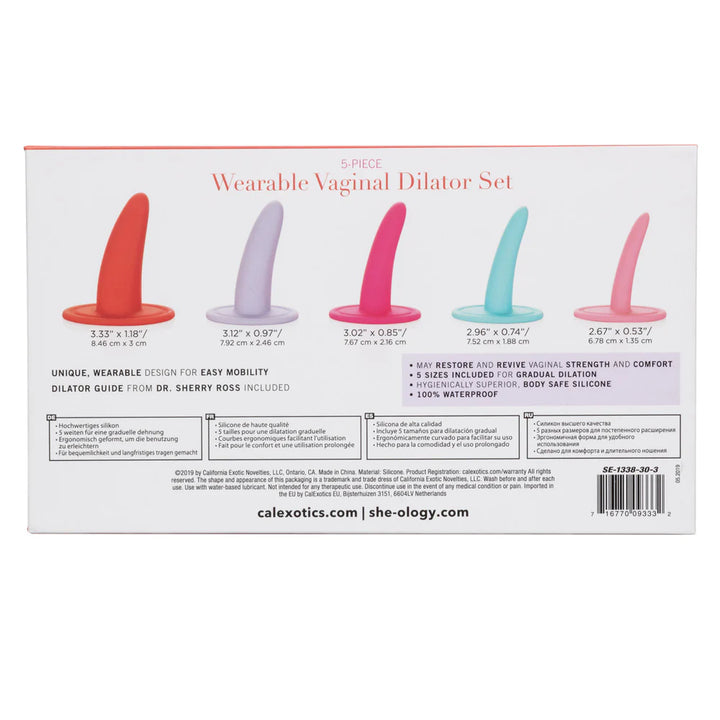 Calexotics She-Ology 5-piece Wearable Vaginal Dilator Set