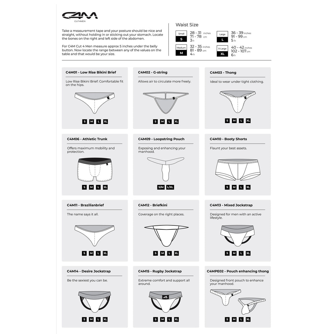 C4M SP4NDEX Micro Thong - Black