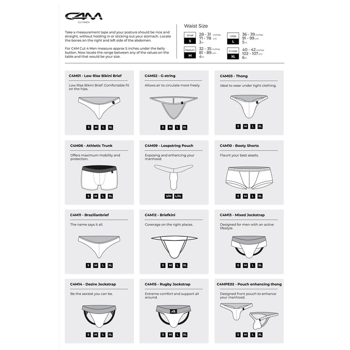 C4M SP4NDEX Micro Thong - Black