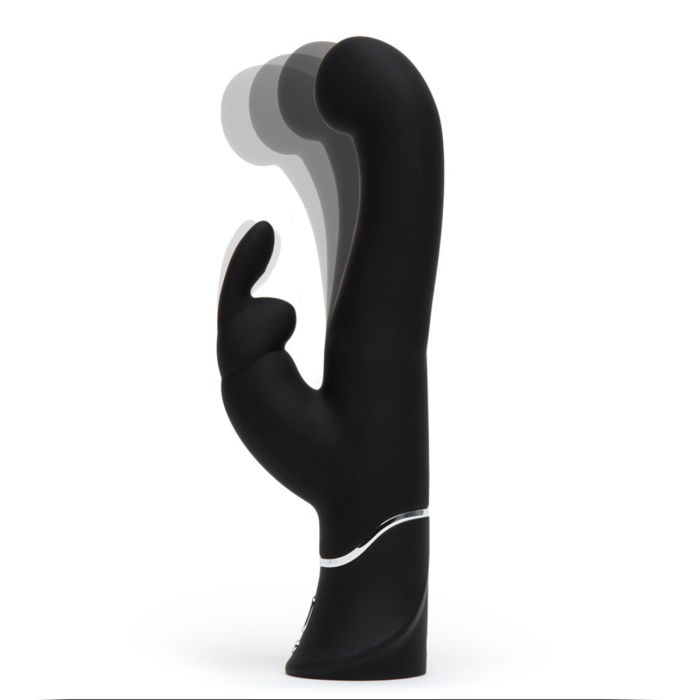 Happy Rabbit G-Spot Stroker Rechargeable Rabbit Vibrator - Black